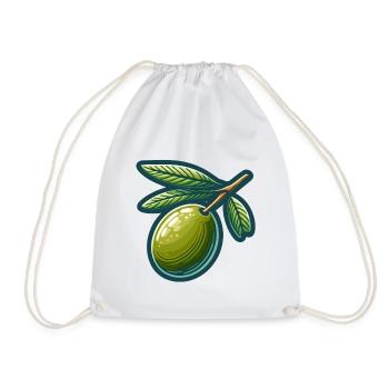 Olive branch motif pour vêtement nature - Sac de sport léger - blanc - Devant