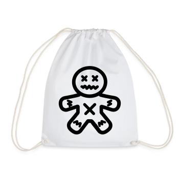 Voodoo Doll - Drawstring Bag - white - Front