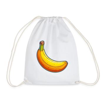Banane Pop Art Colorée Fun - Sac de sport léger - blanc - Devant