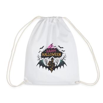 Halloween Joyeux et Maison hantée - Sac de sport léger - blanc - Devant