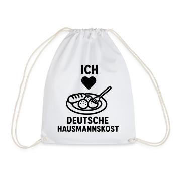 German home cooking - Drawstring Bag - white - Front
