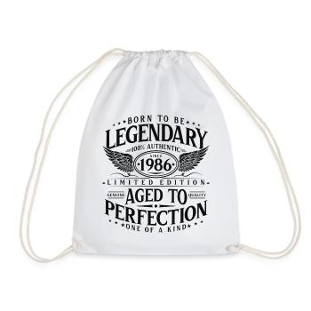 Légendaire depuis 1986 Cadeau d’anniversaire vintage - Sac de sport léger - blanc - Devant