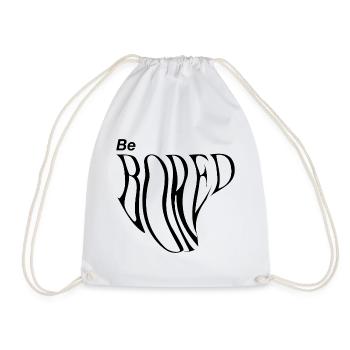 Be bored - Drawstring Bag - white - Front