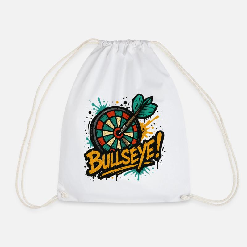 Dart Bullseye - Turnbeutel - Weiß