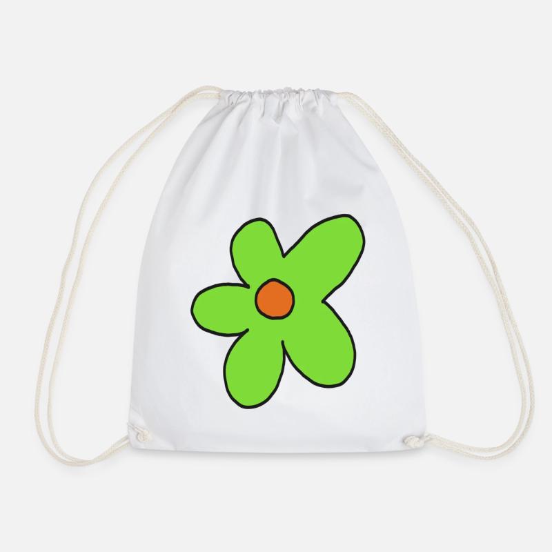 Limettenblumen-Pop-Kunst - Turnbeutel - Weiß
