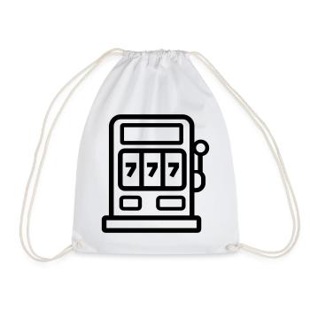 casino - Drawstring Bag - white - Front