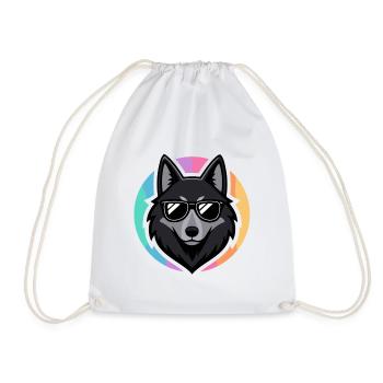 Wolf-Chic-Sonnenbrillen - Turnbeutel - Weiß - Vorne