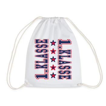 Grade 1 - First Grade School Enrollment School Child 2026 - Drawstring Bag - white - Front