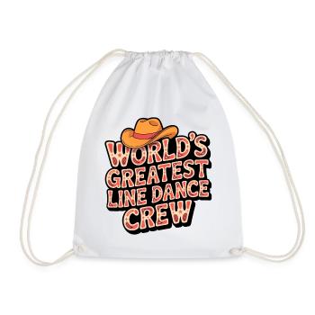 La plus grande troupe de danse en ligne du monde - Sac de sport léger - blanc - Devant