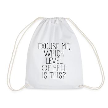 Excusez-moi, quel niveau d’enfer - Sac de sport léger - blanc - Devant