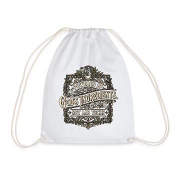 Gods Ingredients - Drawstring Bag - white - Front