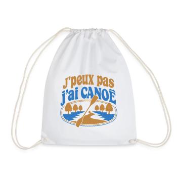 J’peux pas j’ai Canoë - Sac de sport léger - blanc - Devant