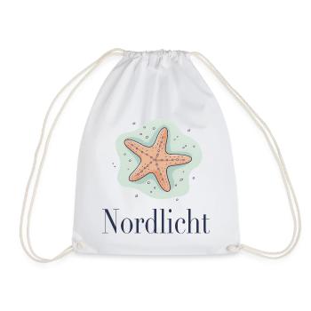 Nordlicht – Maritimes Küsten Design - Turnbeutel - Weiß - Vorne