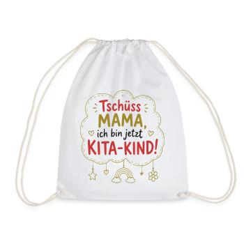 Tschüss Mama, Kita-Kind! - Turnbeutel - Weiß - Vorne