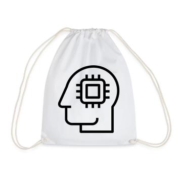 Ai, Artificial Intelligence, AI Technology - Drawstring Bag - white - Front