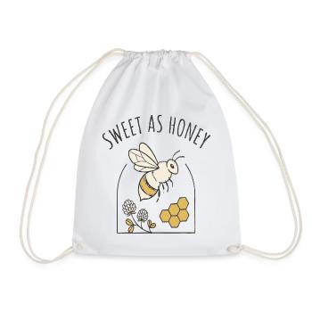 Süß wie Honig Bienenmotiv - Turnbeutel - Weiß - Vorne