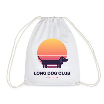 Long Dog Club - Turnbeutel - Weiß - Vorne