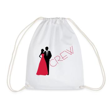 Braut Crew Hochzeit Bräutigam - Turnbeutel - Weiß - Vorne