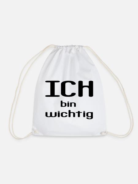 ICH bin wichtig - Turnbeutel - Weiß