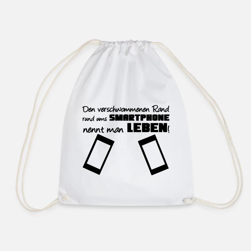 Smartphone Spruch Handy Nerd Geschenk lustig - Turnbeutel - Weiß