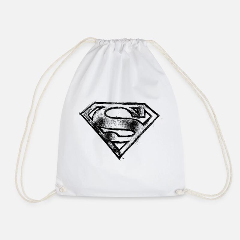DC Comics Superman Logo Gezeichnet - Turnbeutel - Weiß