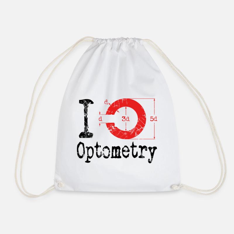 I love Optometry Optometrist - Turnbeutel - Weiß
