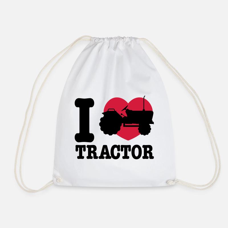 tracteur - Sac de sport léger - blanc