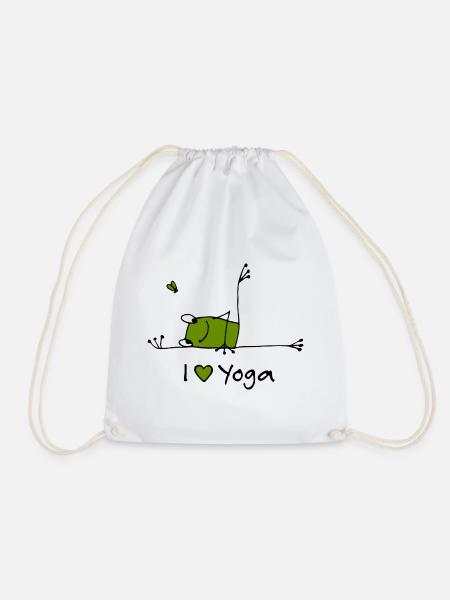 I love Yoga - Turnbeutel - Weiß