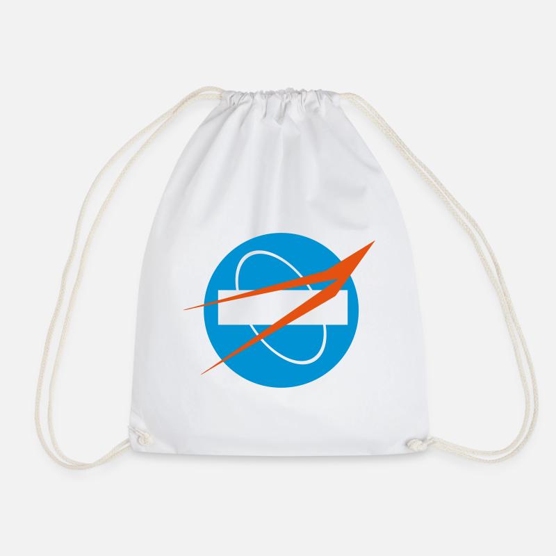 Space Geometry - Drawstring Bag - white