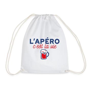 L'apéro c'est la vie - Sac de sport léger - blanc - Devant