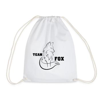 team fox fuchs symbol zeichnung Logo icon - Turnbeutel - Weiß - Vorne