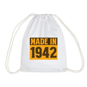 Chemise rétro fabriquée en 1942 - Sac de sport léger - blanc - Devant