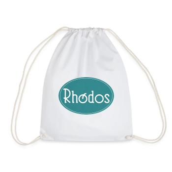Rhodes Greece - Drawstring Bag - white - Front