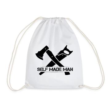 Icône du logo Symbole de la scie à hache Illustration Graphique - Sac de sport léger - blanc - Devant