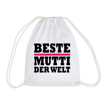 Beste mutti der welt - Turnbeutel - Weiß - Vorne