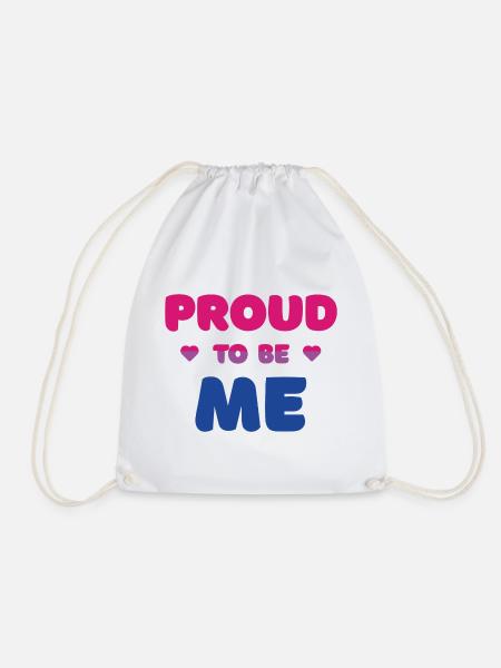 Bisexueller Stolz, ich zu sein - Pride Month - Turnbeutel - Weiß