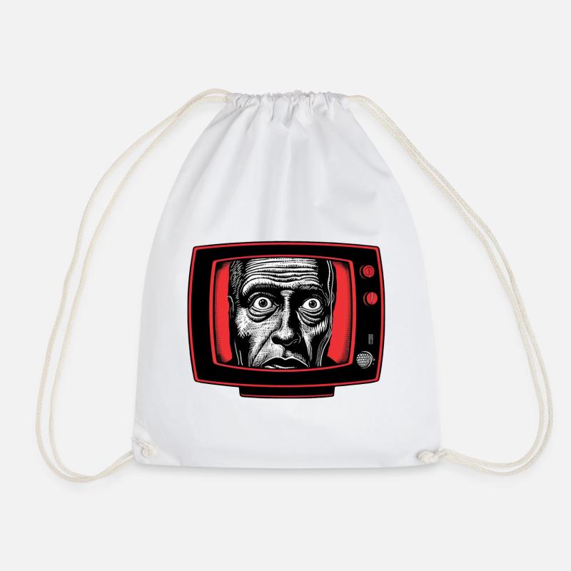 TV 02 - Drawstring Bag - white