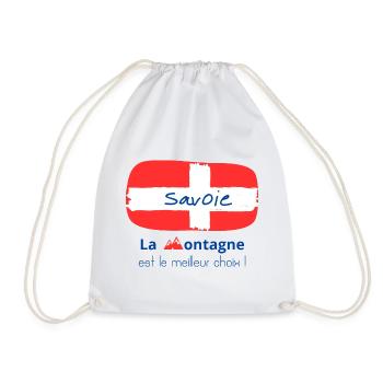 Savoie Montagne Fierté Alpestre - Sac de sport léger - blanc - Devant