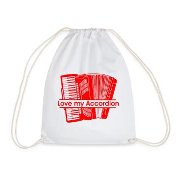 J’adore mon accordéon - Sac de sport léger - blanc - Devant