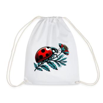 Ladybird - Drawstring Bag - white - Front