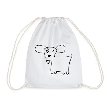 02 Doggie Shorts - Turnbeutel - Weiß - Vorne