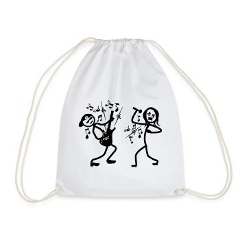 Guitarist and singer - Drawstring Bag - white - Front