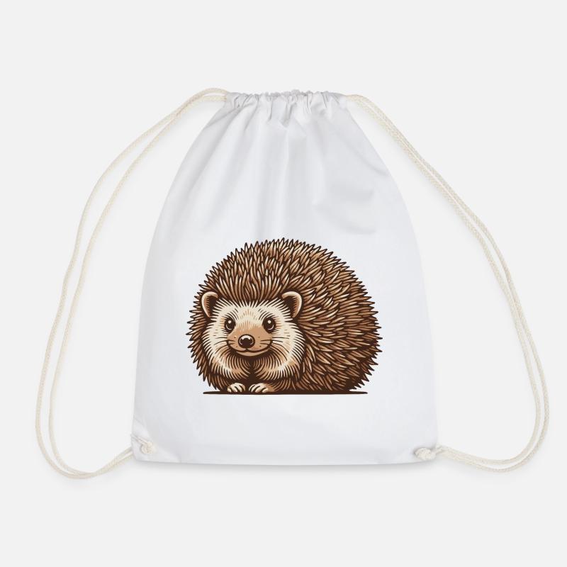 Igel - Turnbeutel - Weiß