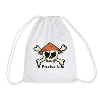 Un logo de Pirates Life - Sac de sport léger - blanc - Devant