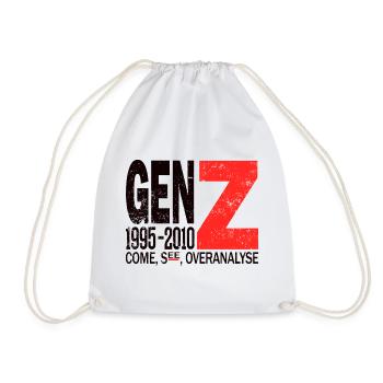 Gen Z Trendsetter Influencer Shirt - Drawstring Bag - white - Front