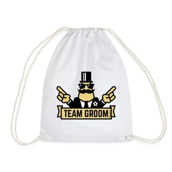 Team Groom (Pointage Enterrement de vie de garçon et de garçon 2C) - Sac de sport léger - blanc - Devant