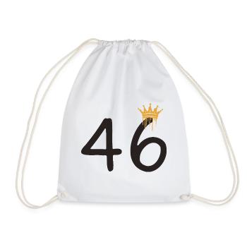 46 - Drawstring Bag - white - Front