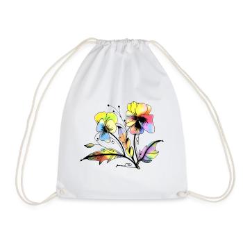 Fleur - Sac de sport léger - blanc - Devant