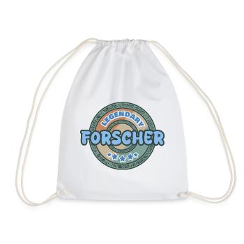 Forscher als Geschenkidee - Turnbeutel - Weiß - Vorne