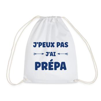 J'peux pas j'ai prépa - Sac de sport léger - blanc - Devant